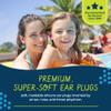 Earvolution Putty Buddies Earplugs for Swimming and Bathing - Doctor-Invented, Made in USA, Moldable Premium Silicone Plugs Help Prevent Swimmer's Ear, 10 Pair Pack - Assorted view 2