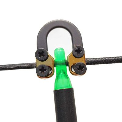 Ace Hunter Compound Bow Metal D Loop Release Bow String Nock D Ring U Loop String (Black)