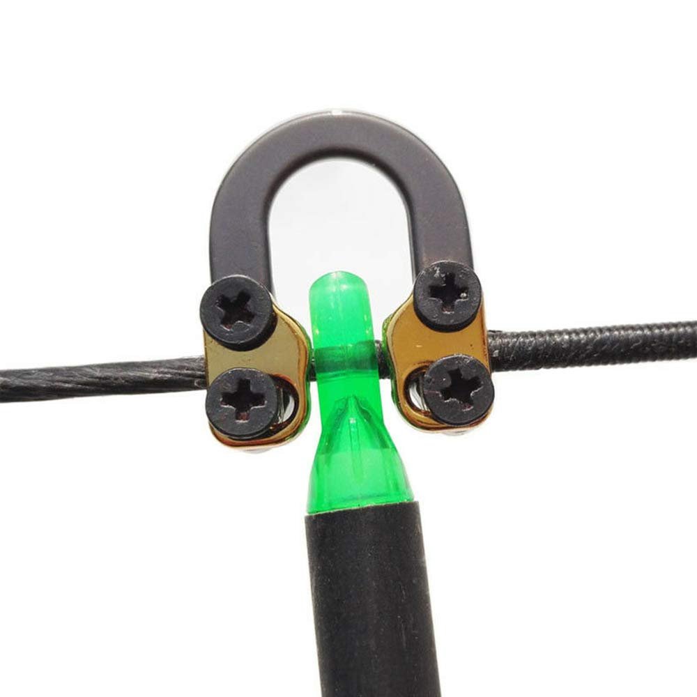 Ace Hunter Compound Bow Metal D Loop Release Bow String Nock D Ring U Loop String (Black)