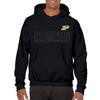 AH1163 - Purdue Boilermakers Modern Outline Hoodie - Large - Black view 4