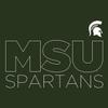 AH1163 - Michigan State Spartans Modern Outline Hoodie - Medium - Forest view 2