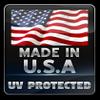 Bald Eagle American Flag Decals - 2 Piece Set - Peterbilt 379 389 Kenworth W900L W900 view 3