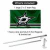 Dallas Stars Flag Pole and Bracket Set view 2
