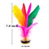 Bleiou 6 Pack Chinese Jianzi Colorful Feather Kicking Shuttlecock Foot Sports Game view 2