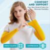 HiRui Arm Compression Sleeves for Men Women Youth Kids, UV Protection 20-30mmHG Support, Great for Running Cycling Basketball Golf Tattoo Cover, Breathable Moisture-Wicking (Yellow, X-Large) view 3