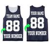 Personalize Your Own Team Basketball Jersey with Your Custom Name and Number True Navy view 3