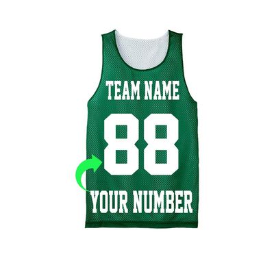 Personalize Your Own Team Basketball Jersey with Your Custom Name and Number Kelly Green