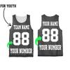 Personalize Your Own Team Basketball Jersey with Your Custom Name and Number (US, Alpha, Medium, Regular, Regular, Irongrey White) view 3