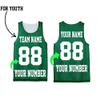 Personalize Your Own Team Basketball Jersey with Your Custom Name and Number (US, Alpha, Large, Regular, Regular, Kelly Green) view 3