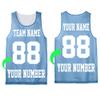 Personalize Your Own Team Basketball Jersey with Your Custom Name and Number Carolina Blue view 4