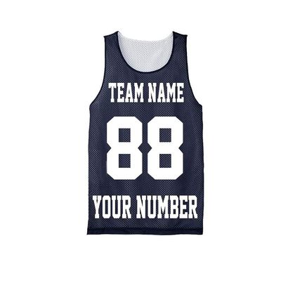 Personalize Your Own Team Basketball Jersey with Your Custom Name and Number (US, Alpha, X-Large, Regular, Regular, True Navy)