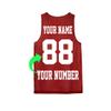 Personalize Your Own Team Basketball Jersey with Your Custom Name and Number True Red view 3