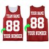Personalize Your Own Team Basketball Jersey with Your Custom Name and Number True Red view 4