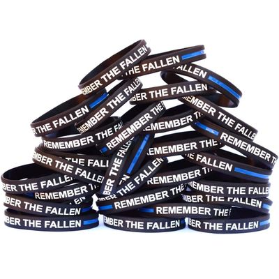 SayitBands Fifty (50) Bold Remember the Fallen Wristband Bracelets