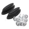 2Pcs Black Plastic Luggage Stud Replacement Suitcase Luggage Feet Pad for Any Kind of Bags view 2