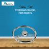 MARINE CITY 316 Grade Stainless Steel Polished Steering Wheel 15 Degree Dish 9 Spokes 13-1/2 Inches for Boats Yachts Ships (Pack of 1) view 2