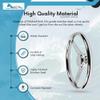 MARINE CITY 316 Grade Stainless Steel Polished Steering Wheel 15 Degree Dish 9 Spokes 13-1/2 Inches for Boats Yachts Ships (Pack of 1) view 3
