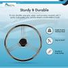 MARINE CITY 316 Grade Stainless Steel Polished Steering Wheel 15 Degree Dish 9 Spokes 13-1/2 Inches for Boats Yachts Ships (Pack of 1) view 4
