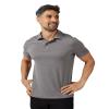 32 Degrees Men's Cool Classic Polo| Slim Fit | Moisture Wicking | 4-Way Stretch |Golf | Tennis, Grey Heather, X-Large view 1