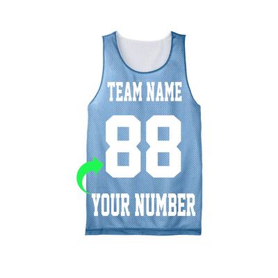 Personalize Your Own Team Basketball Jersey with Your Custom Name and Number Carolina Blue