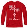 Atari Savage 72 Youth Long Sleeve T Shirt, Large Red view 1