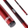 GSE Games & Sports Expert 58" 2-Piece Fiberglass Graphite Composite Billiard Pool Cue Stick for Men/Women, Billiard Cue Stick for House or Commercial/Bar Use (Red, 21 Oz) view 1