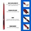 GSE Games & Sports Expert 58" 2-Piece Fiberglass Graphite Composite Billiard Pool Cue Stick for Men/Women, Billiard Cue Stick for House or Commercial/Bar Use (Red, 20 Oz) view 2