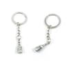 1 PCS Antique Silver Keyrings Keychains Key Ring Chains Tags Clasps E3VO4 Wine Bottle view 1