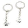50 Items Metal Keychain Keyring Key Tags Chains Rings Jewelry Bag Charms I9GX1 Baby Carriage view 1