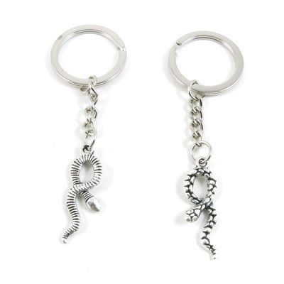 1 Item Metal Keychain Keyring Key Tags Chains Rings Jewelry Bag Charms D3DE1 Snake