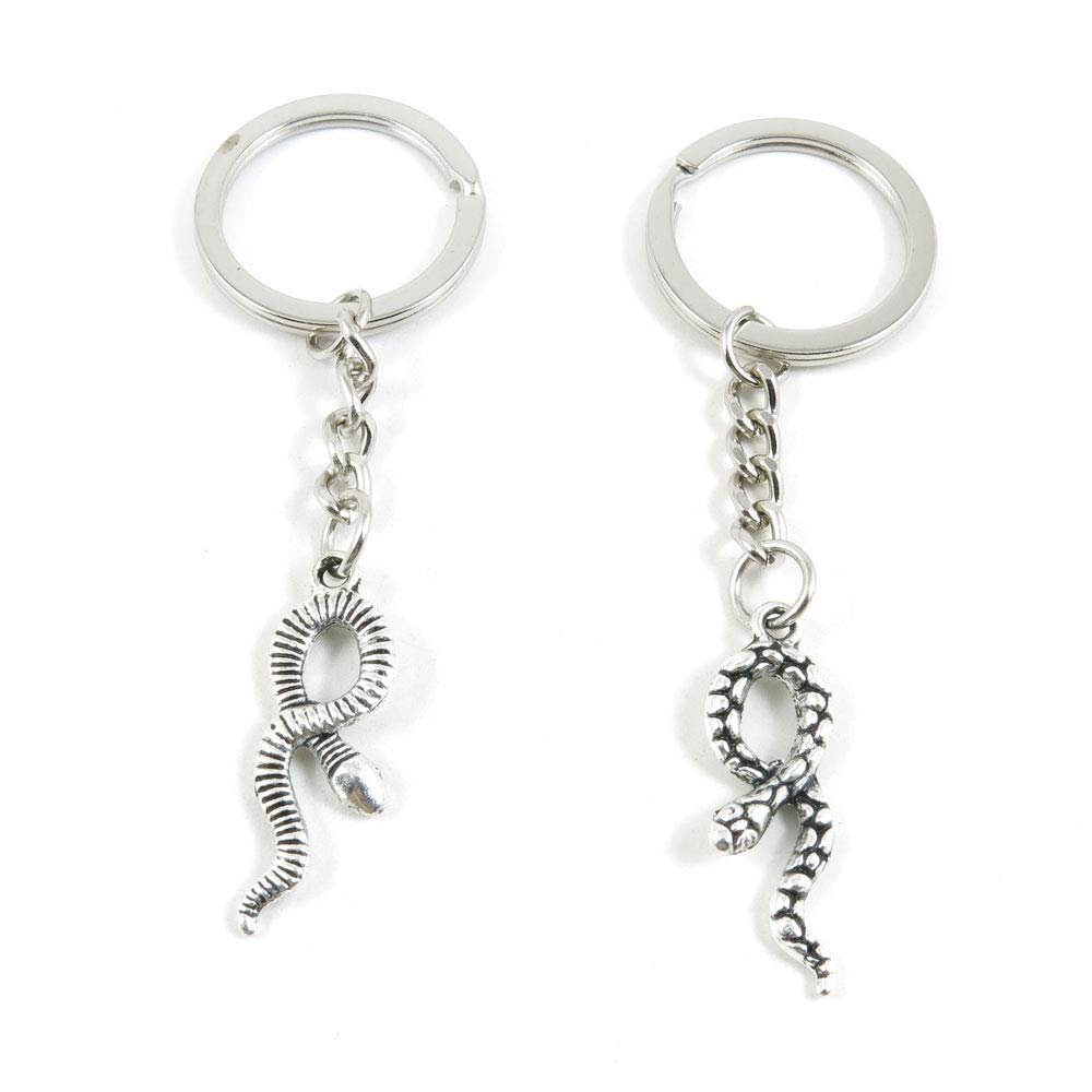 1 Item Metal Keychain Keyring Key Tags Chains Rings Jewelry Bag Charms D3DE1 Snake
