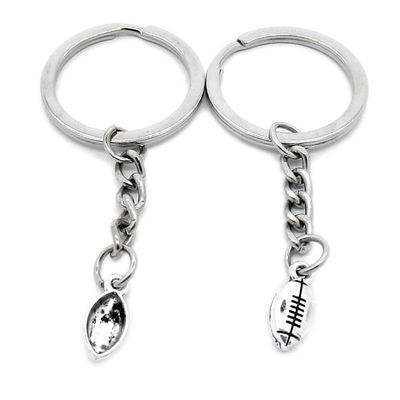 1 Item Metal Keychain Keyring Key Tags Chains Rings Jewelry Bag Charms I1UP2 American Football