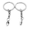 1 Item Metal Keychain Keyring Key Tags Chains Rings Jewelry Bag Charms I1UP2 American Football view 1