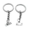 1 Item Metal Keychain Keyring Key Tags Chains Rings Jewelry Bag Charms P7FW6 USA Tag Signs view 1