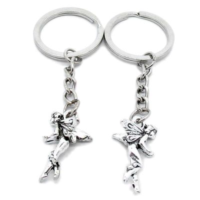 1 Item Metal Keychain Keyring Key Tags Chains Rings Jewelry Bag Charms G1MU8 Elf Fairy Angel