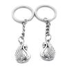 1 Item Metal Keychain Keyring Key Tags Chains Rings Jewelry Bag Charms K2YI7 Swan Goose view 1