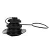 Alomejor Air Inflation Valvecover TPU Nozzle Octagonal Valve for Inflatable Raft Boat Kayak(Black) view 1