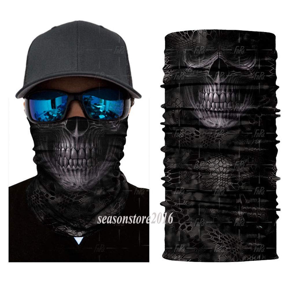 3D Printing Fishing Sun Scarf Camo Headwear Face Scarf Headband Neck Gaiter Cap Bandana Balaclava Headwrap Magic Scarf Tube Scarf for Hiking Cycling Motorcycle Hunting UV Dustproof Wicking (16)