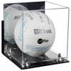 Better Display Cases Acrylic Volleyball Display Case with Mirror Case, Silver Risers, Wall Mount and Clear Base 9.75" X 9.75" X 9.75" (A027/B02) view 1