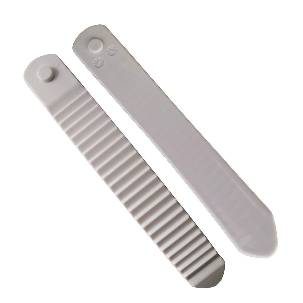 UP100 1 Pair Length 160MM & 6.3 inch White Snowboard No Hole Binding Belt Toe/Ankle Ratchet Tongue Ladder Straps for Snowboard Shoe