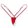 YEAHDOR Women's Sexy One Piece Sling Shot G-String Extreme Micro Mini Monokini Swimwear Underwear Red One Size view 2