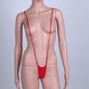 YEAHDOR Women's Sexy One Piece Sling Shot G-String Extreme Micro Mini Monokini Swimwear Underwear Red One Size view 4