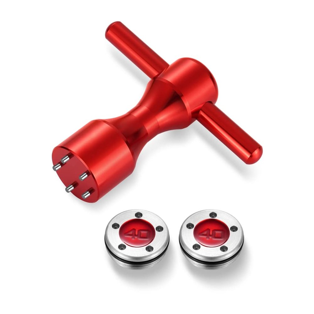 ROYMADE Golf Putter Weights 2pcs 5g/10g/15g/20g/25g/30g/35g/40g/45g with Red Wrench Kit Replace for Scotty Cameron Putters
