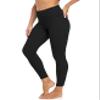 Colorfulkoala Women's Buttery Soft High Waisted Yoga Pants 7/8 Length Leggings (S, Black) view 2