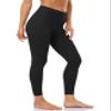 Colorfulkoala Women's Buttery Soft High Waisted Yoga Pants 7/8 Length Leggings (S, Black) view 3