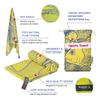 4Monster Microfiber Beach Towel Quick Dry,Super Absorbent Lightweight Travel Towel for Swimmers, Sand Free Camping Towel, Beach Towels for Pool,Swim,Water Sports,Yoga view 3