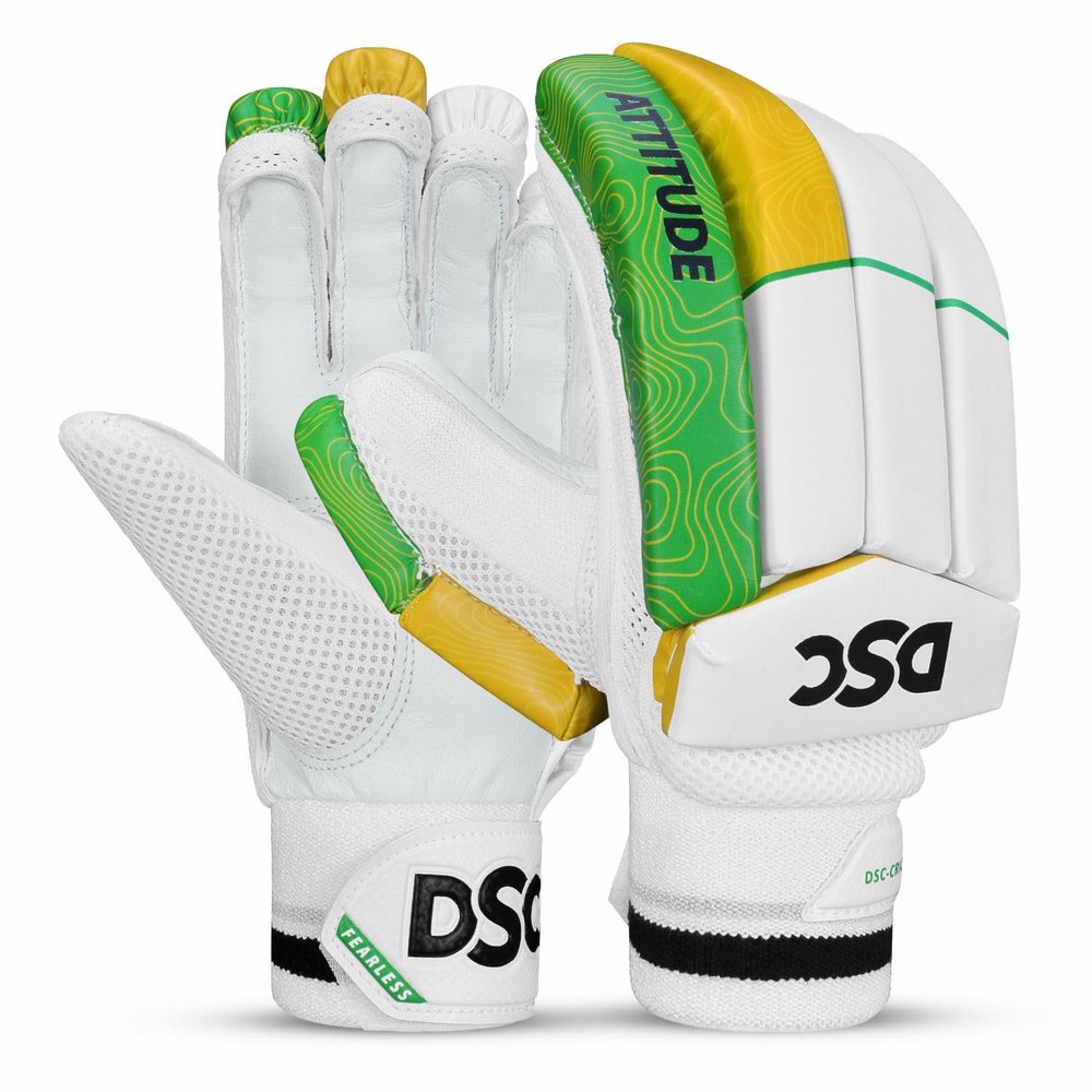 DSC Intense Attitude Cricket Batting Gloves | Multicolor | Size: Mens | for Right-Hand Batsman