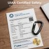 Favofit UIAA Certified 25kN Climbing Carabiners Heavy Duty Locking Carabiner Clip with Twist Lock - Professional Rock Climbing Gear for Arborist Rappelling Hammocks & Tree Climbing view 2
