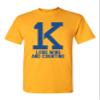 1K Bold Wins and Counting Basketball Adult T-Shirt (XX Large, Gold) view 1