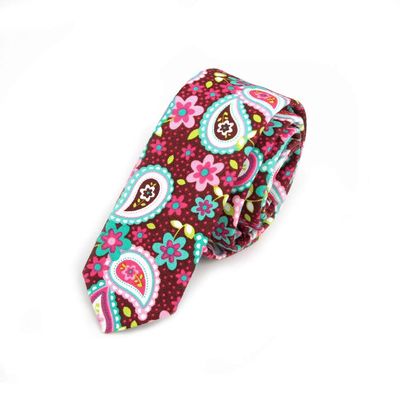 2"*57" Men's Necktie Cotton Tie National Style Floral Printed Neckclose (C3)